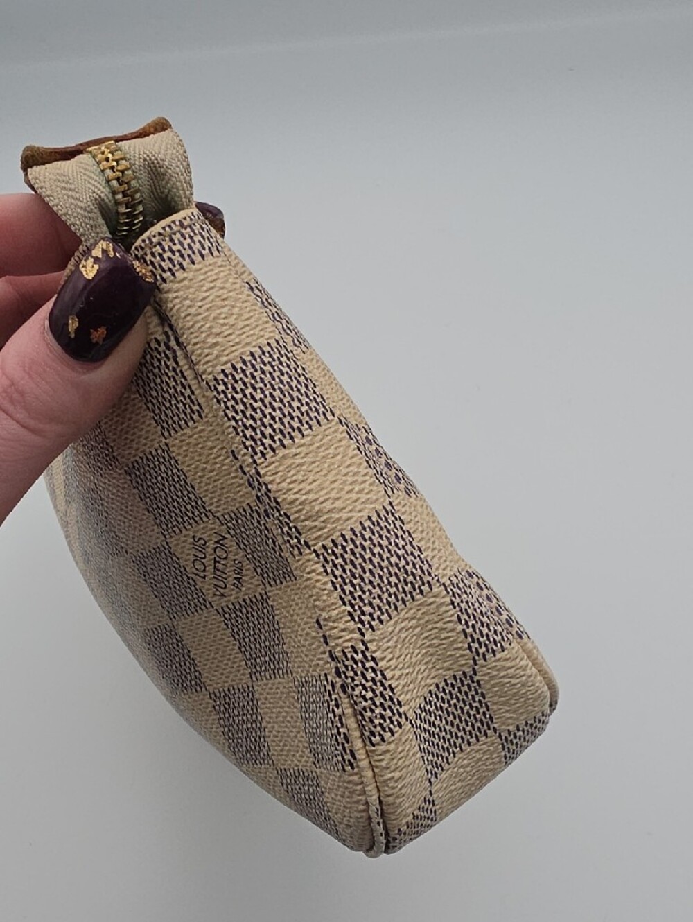 Louis Vuitton Damier Azur Small Pochette Accessoires W/ Original Strap (EUC)COA✨ - Picture 12 of 16